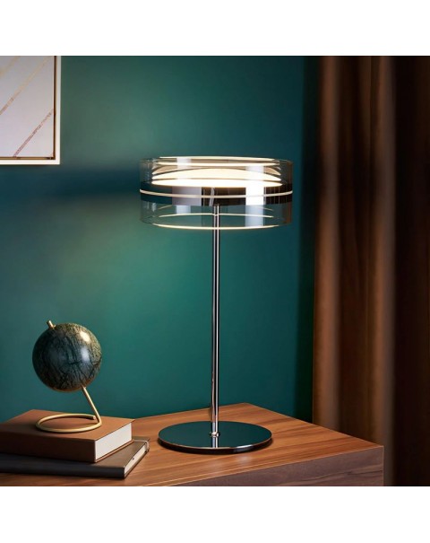 Post-modern bedroom simple glass table lamp study desk atmosphere decorative small lamp designer recommended bedside lamps and lanterns