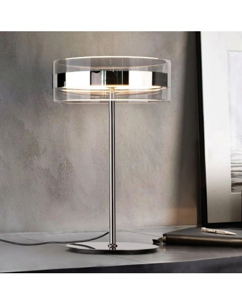 Post-modern bedroom simple glass table lamp study desk atmosphere decorative small lamp designer recommended bedside lamps and lanterns