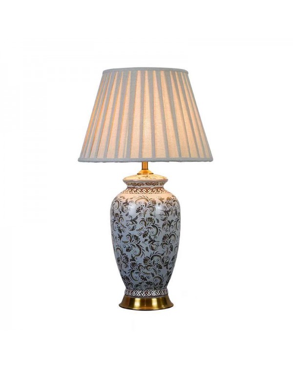 American retro ceramic table lamp living room stud...