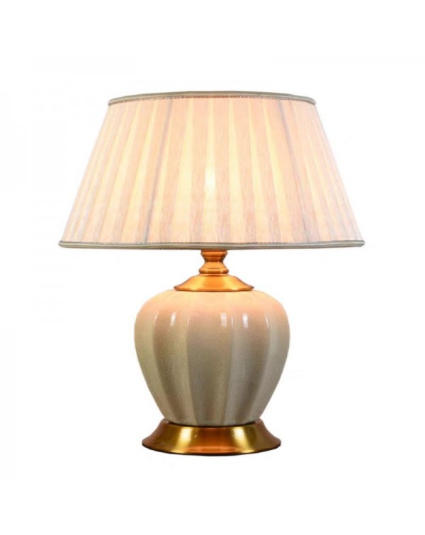 American simple modern copper ceramic table lamp l...