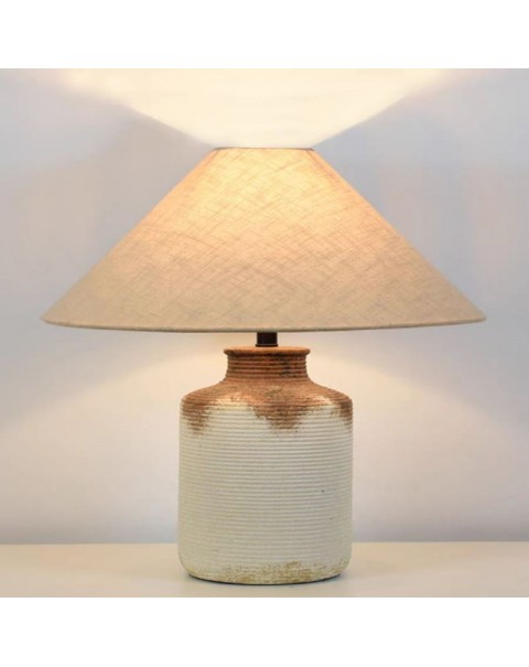 Pottery pot wabi-sabi style ceramic table lamp simple modern living room bedroom bedside lamp B&B hotel designer ornaments