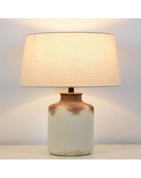 Pottery pot wabi-sabi style ceramic table lamp simple modern living room bedroom bedside lamp B&B hotel designer ornaments