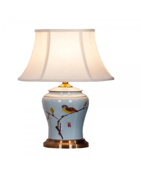 Creative Decorative Table Lamp New Chinese Classical Hand-painted Ceramic Table Lamp Modern Simple American Rustic European Bedside Lamps