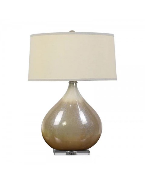 Modern simple ceramic table lamp villa living room large side table corner table lamp high-grade bedroom bedside lamp American luxury