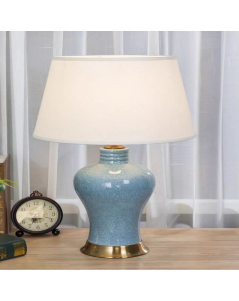 American countryside simple living room table lamp ceramic bedroom bedside lamps European creative table lamp wedding Chinese modern