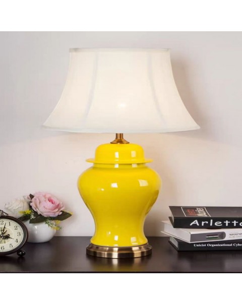 American simple modern living room ceramic table lamp sofa corner table lamp large side table lamp new Chinese bedroom bedside lamps