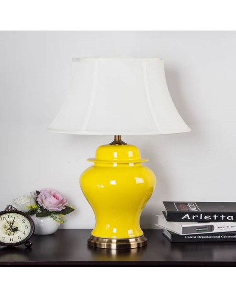 American simple modern living room ceramic table lamp sofa corner table lamp large side table lamp new Chinese bedroom bedside lamps