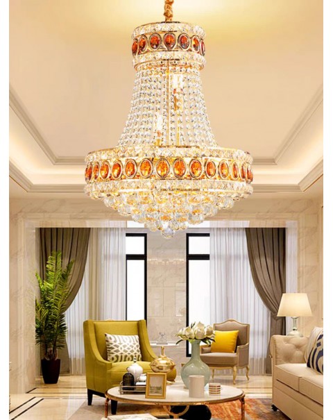 Modern led dining room chandelier creative European crystal chandelier personalized hallway aisle lights simple bedroom lamps and lanterns