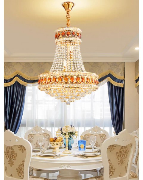 Modern led dining room chandelier creative European crystal chandelier personalized hallway aisle lights simple bedroom lamps and lanterns