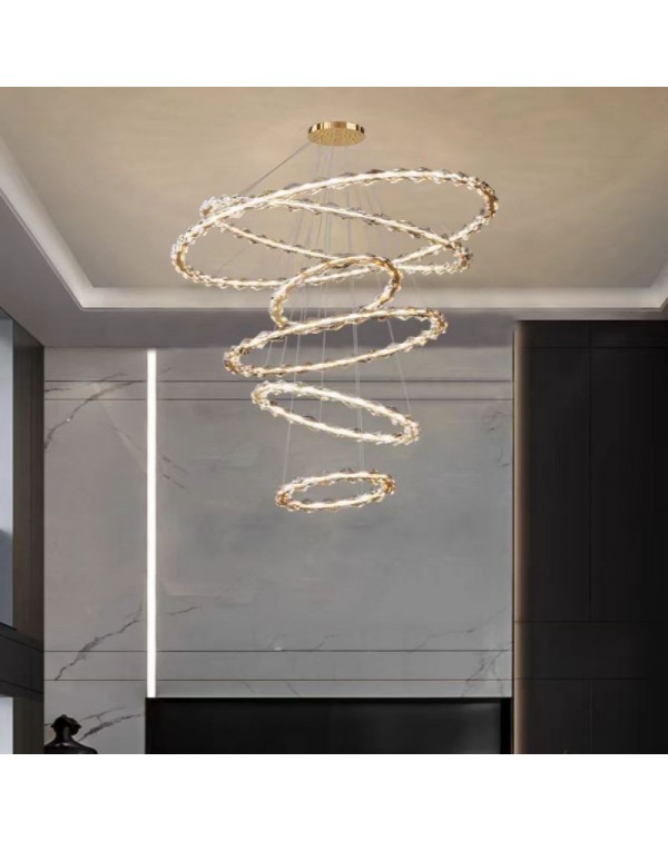 New duplex modern simple circular light luxury gra...