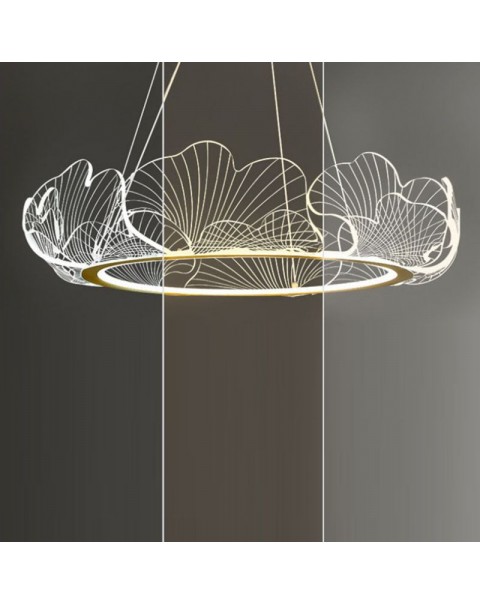 MOFAS modern Scandinavian minimalist creative personality living room dining room bedroom study children's room showroom lotus leaf chandelier