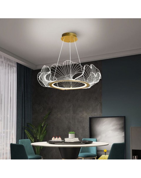 MOFAS modern Scandinavian minimalist creative personality living room dining room bedroom study children's room showroom lotus leaf chandelier