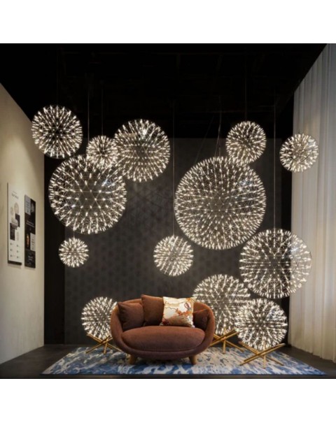 Holland moooi Raimond design modern light luxury premium hotel lobby duplex living room dining room chandelier