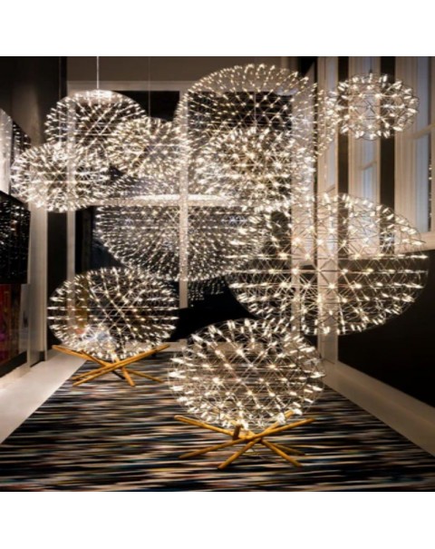 Holland moooi Raimond design modern light luxury premium hotel lobby duplex living room dining room chandelier