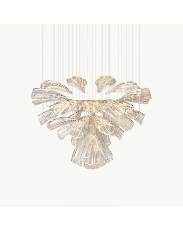 Light luxury living room villa petal chandelier de...