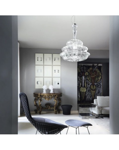 Italy imported post-modern minimalist fashion restaurant entryway crystal chandelier NOVECENTO