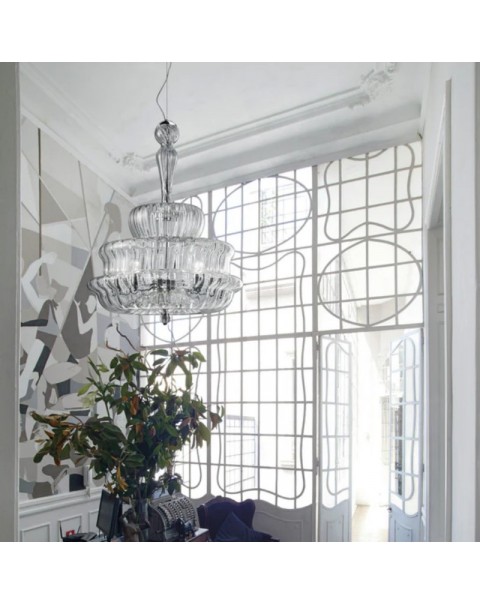 Italy imported post-modern minimalist fashion restaurant entryway crystal chandelier NOVECENTO