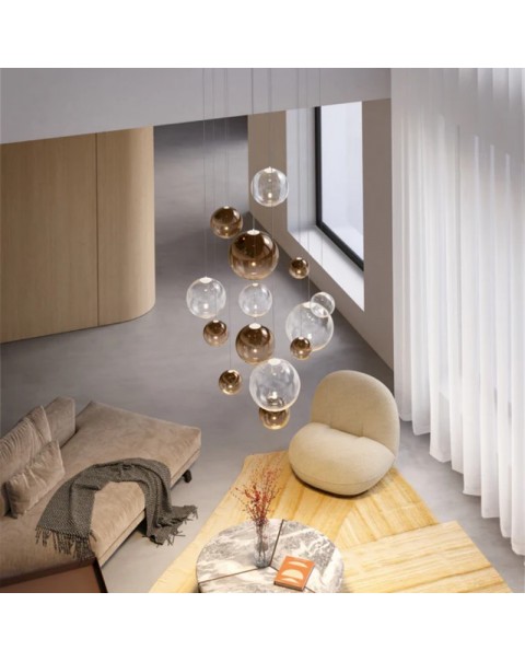 Italy imported Lodes Random Solo modern minimalist glass LED chandelier restaurant living room villa lights