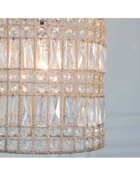 Birdcage chandelier French light luxury bedroom aisle entrance lamps and lanterns personalized creative modeling balcony checkroom crystal lamps